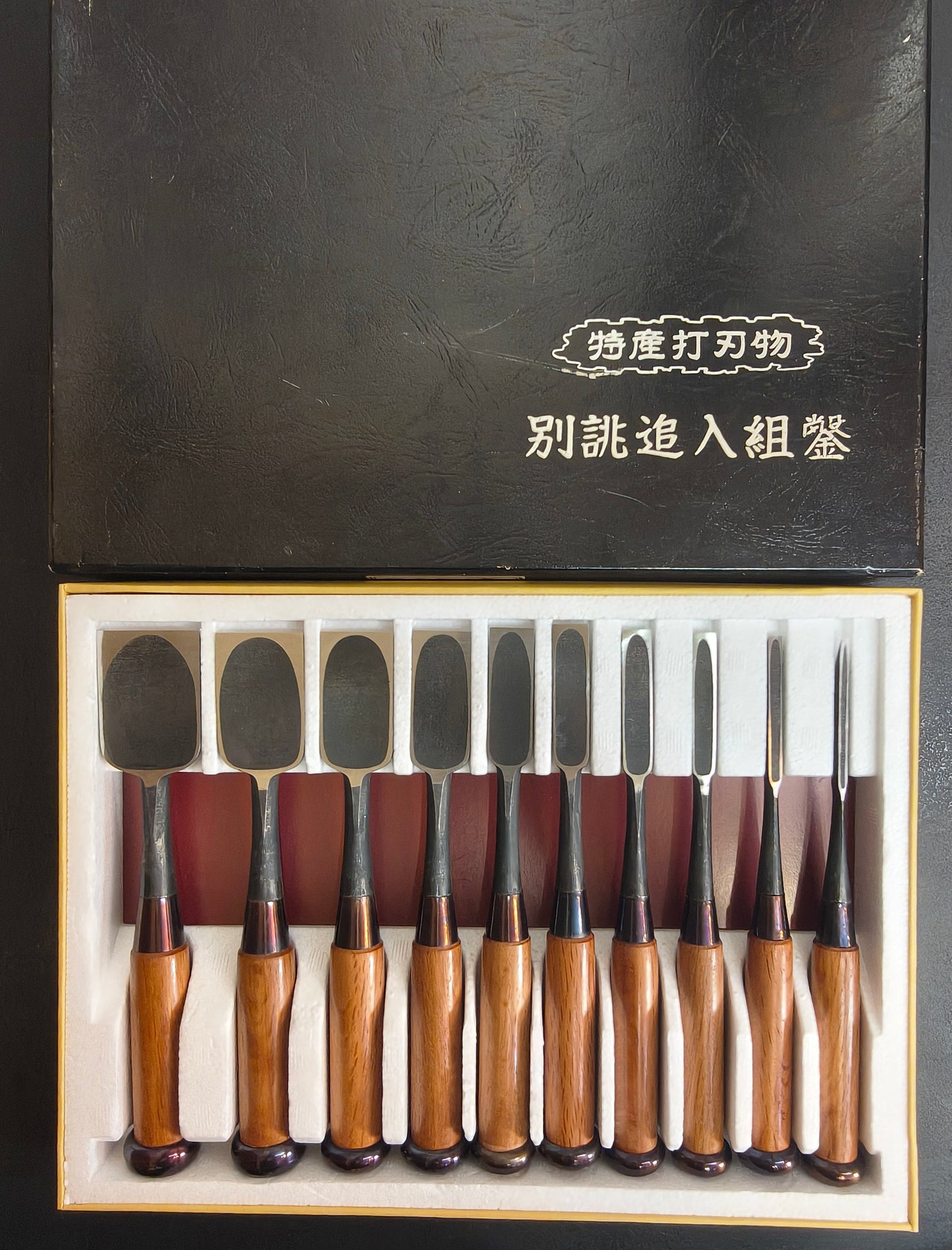 Vintage Chisel Set Yoshikane Oire Nomi 10pcs | Made in Japan | Unused