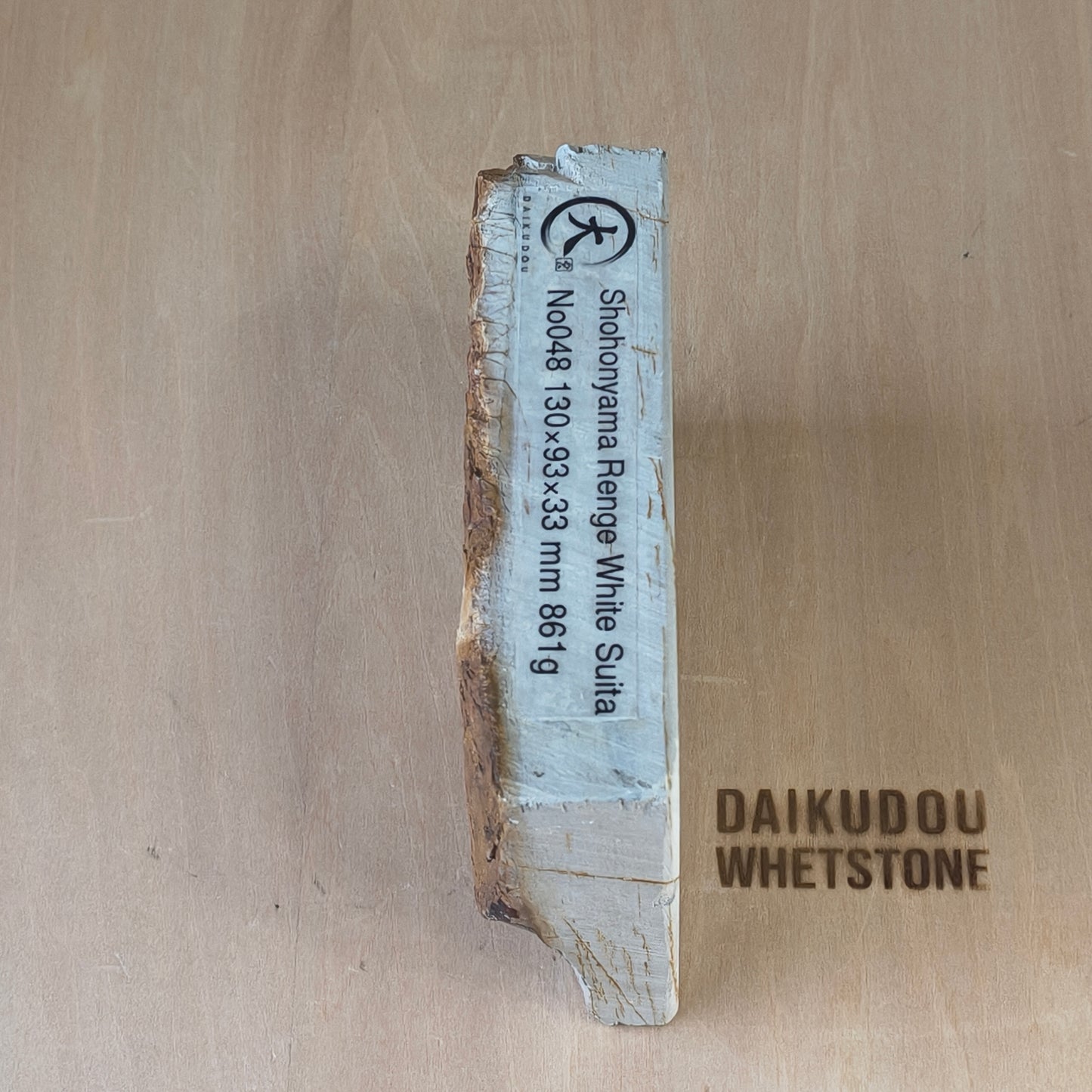 Natural Whetstone Renge White Suita 861g | Made in Japan, Kyoto, Shohonyama