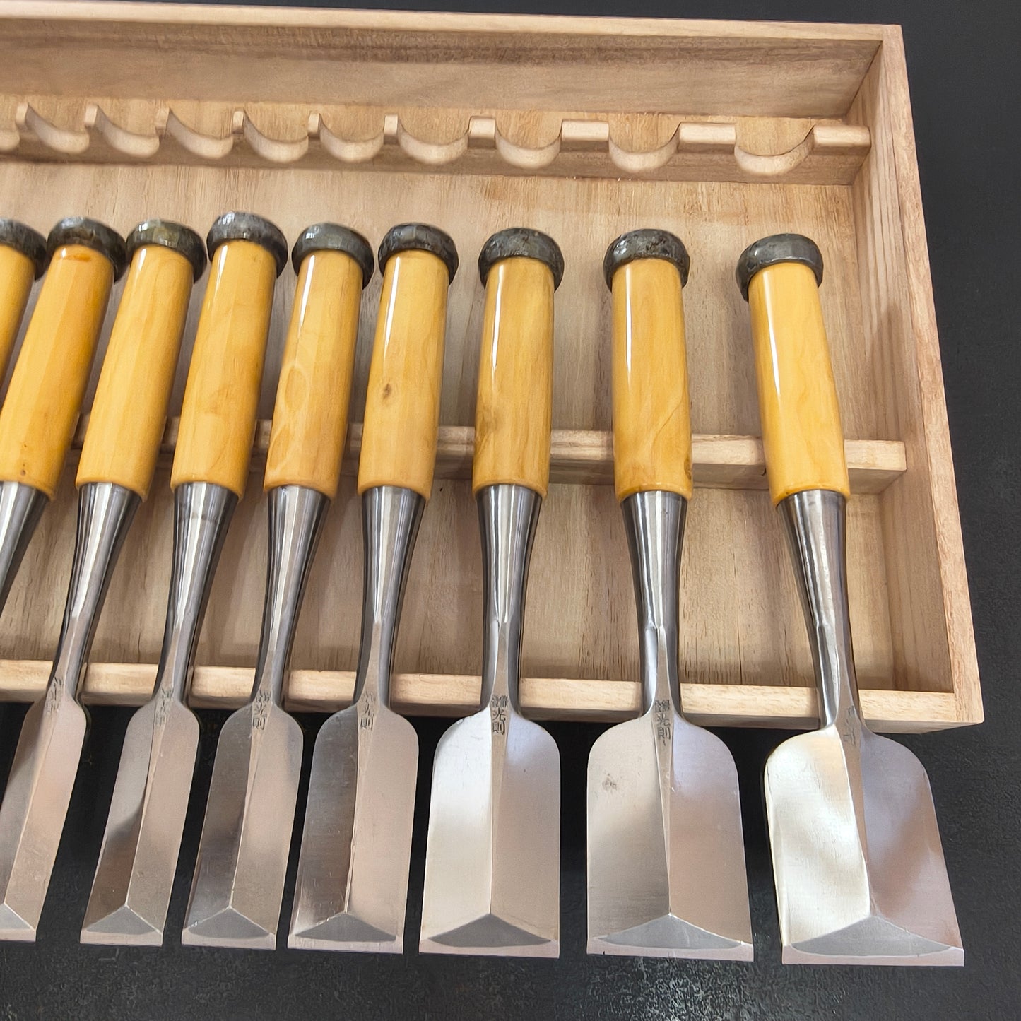 Vintage Chisel Set Mitsunori Yoneyama Oire Nomi 10pcs | Made in Japan | Unused
