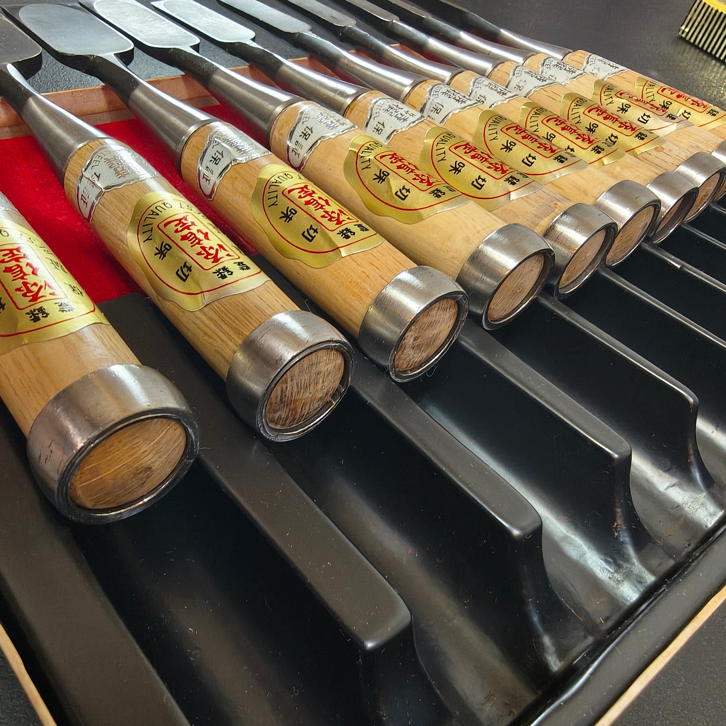 Vintage Chisel Set Minamoto Nobusada Oire Nomi 10pcs | Made in Japan | Unused