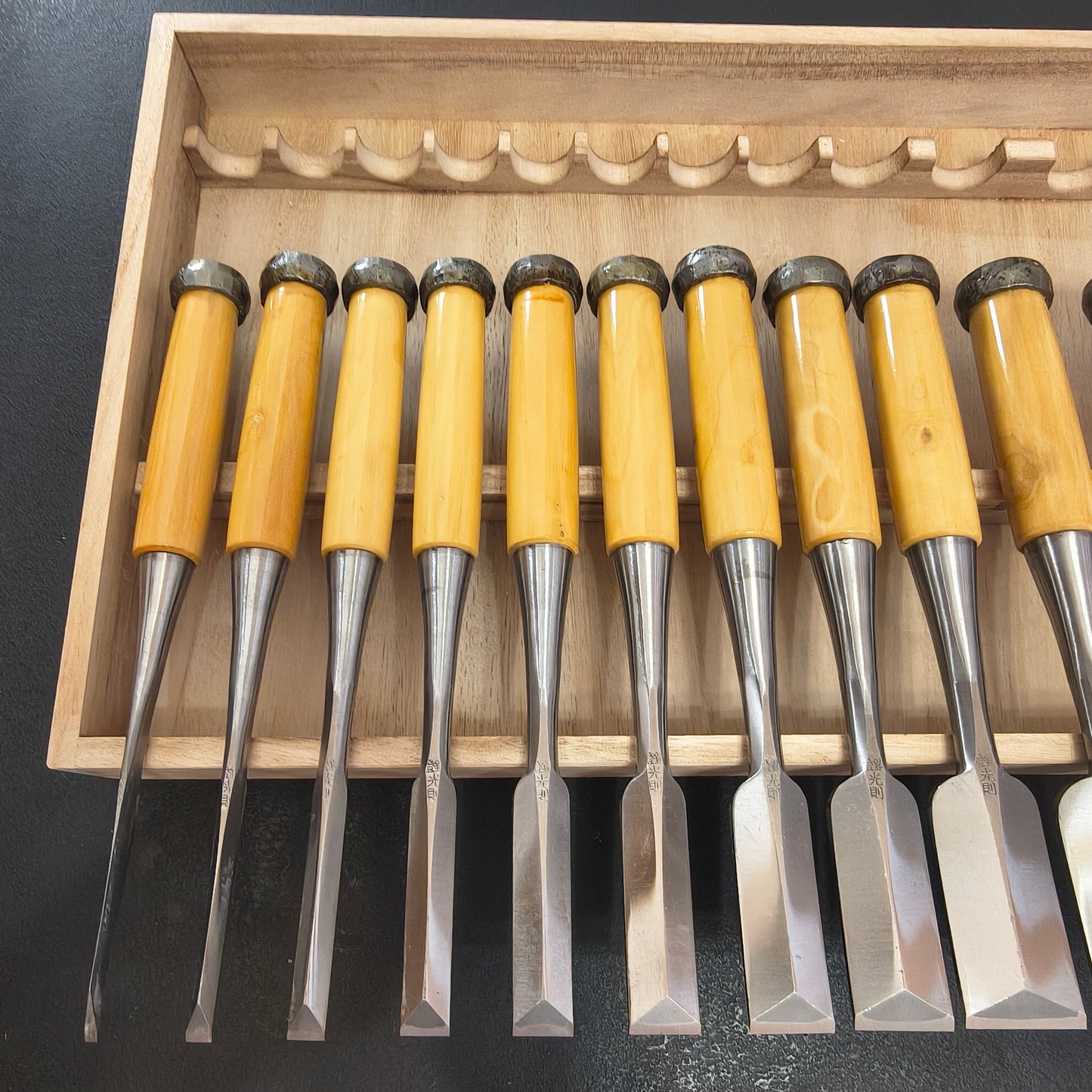 Vintage Chisel Set Mitsunori Yoneyama Oire Nomi 10pcs | Made in Japan | Unused