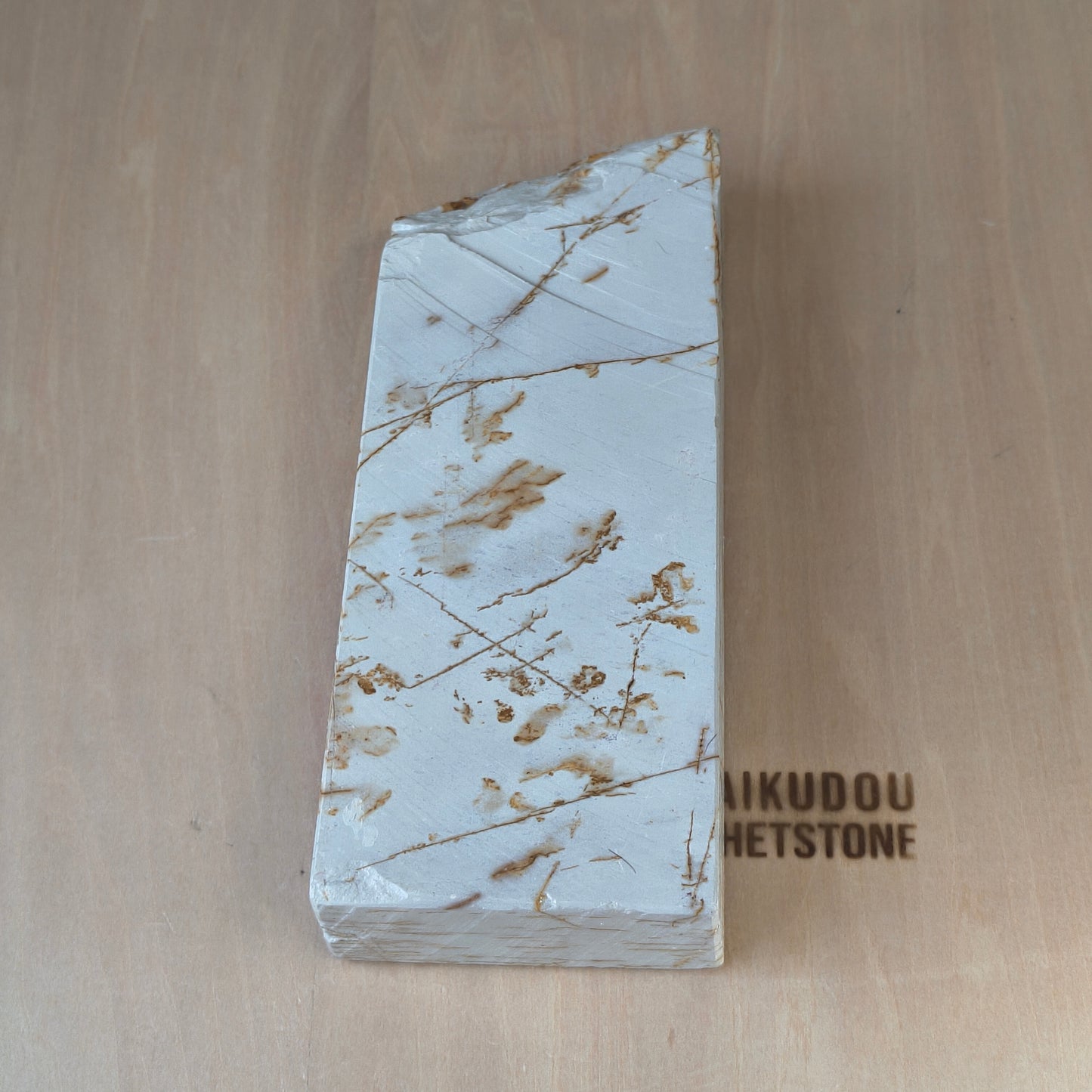 Natural Whetstone Renge White Suita Suminagashi 1222g | Made in Japan, Kyoto, Shohonyama