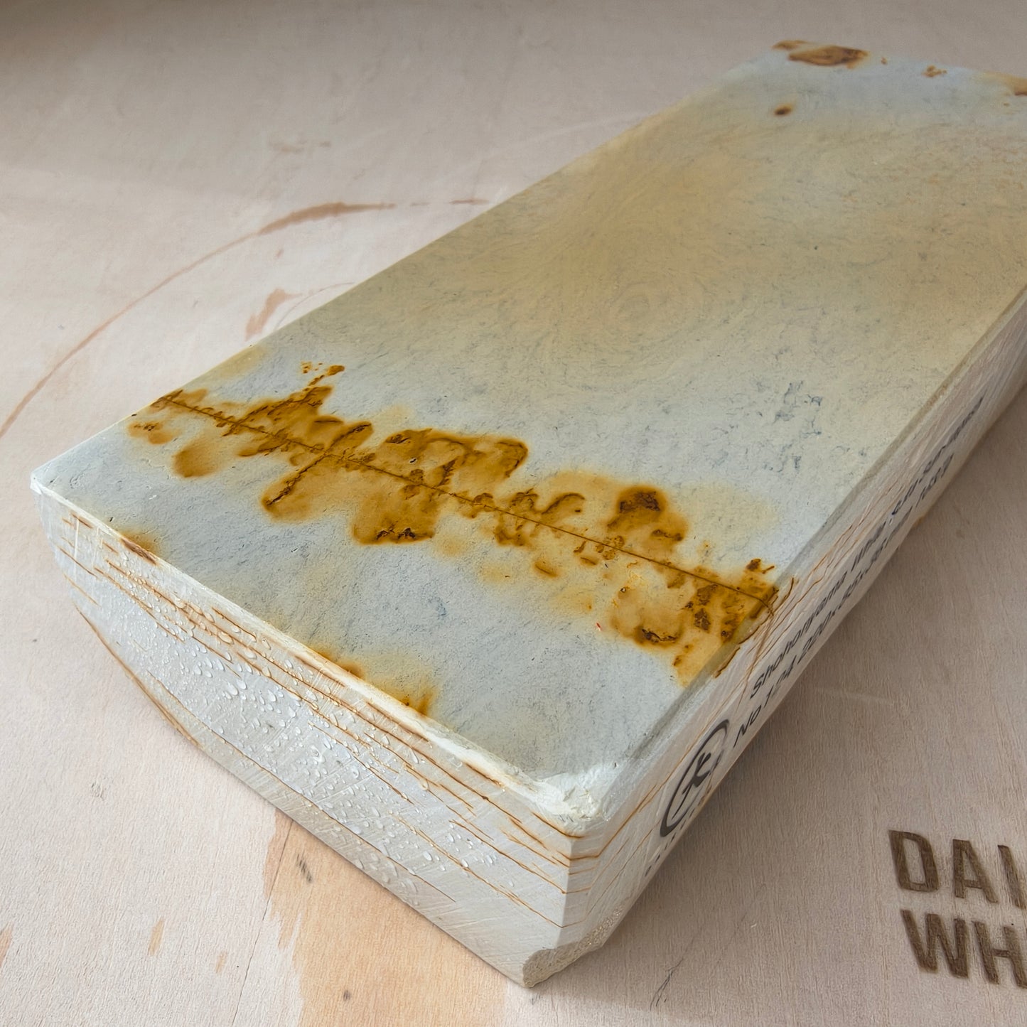Natural Whetstone White Suita Suminagashi 1637g | Made in Japan, Kyoto, Shohonyama