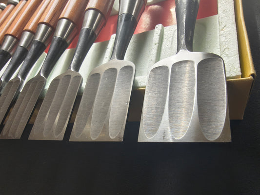 Vintage Chisel Set Nobuhiro Oire Nomi 10pcs | Made in Japan | Unused