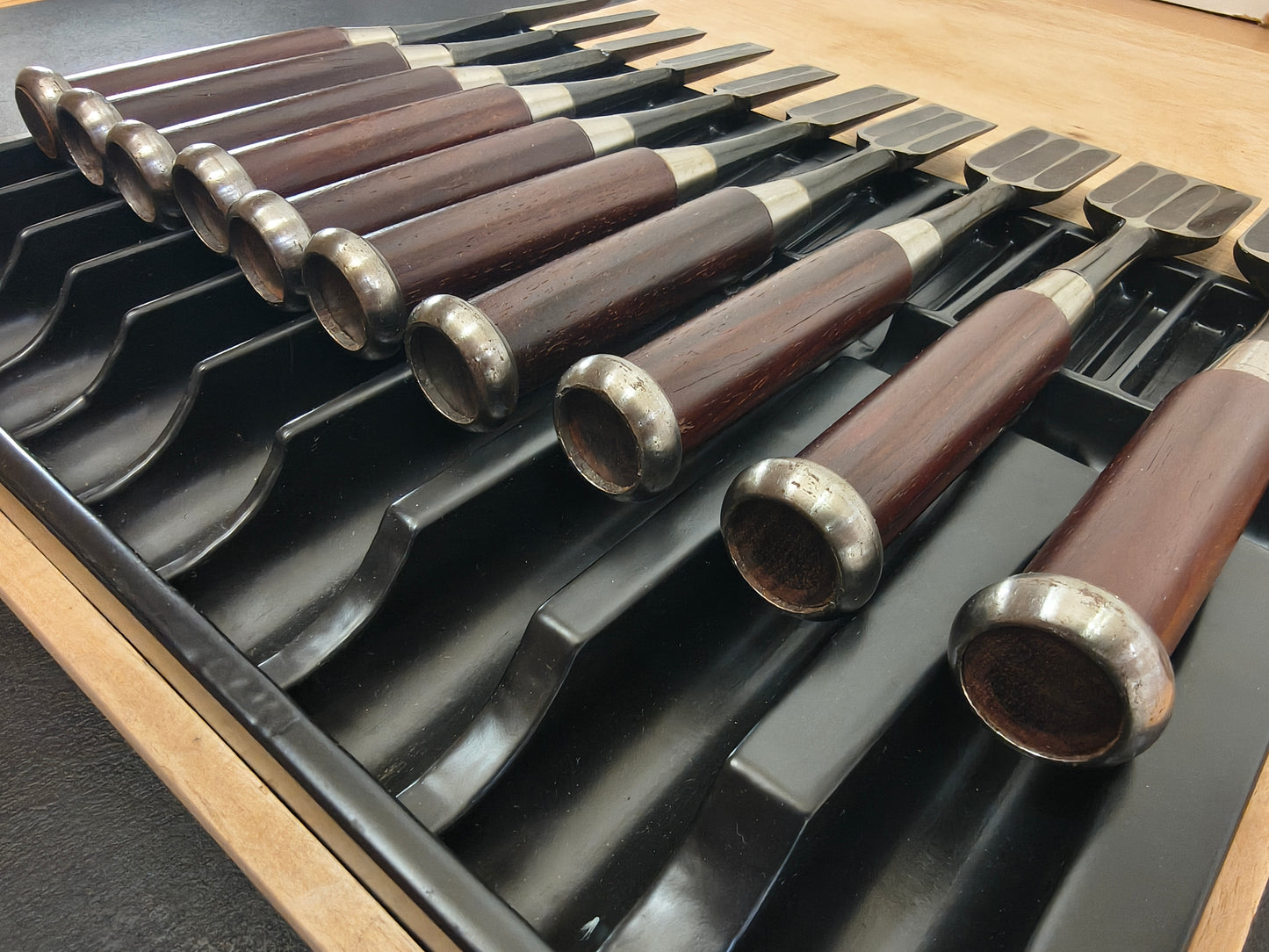 Vintage Chisel Set Kichiichirō Oire Nomi 10pcs | Made in Japan | Unused