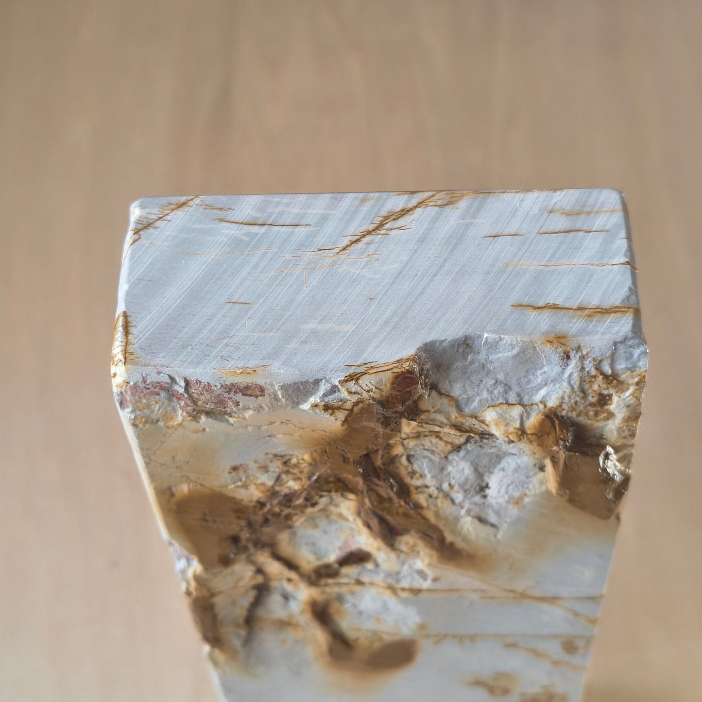 Natural Whetstone White Suita 1369g | Made in Japan, Kyoto, Shohonyama