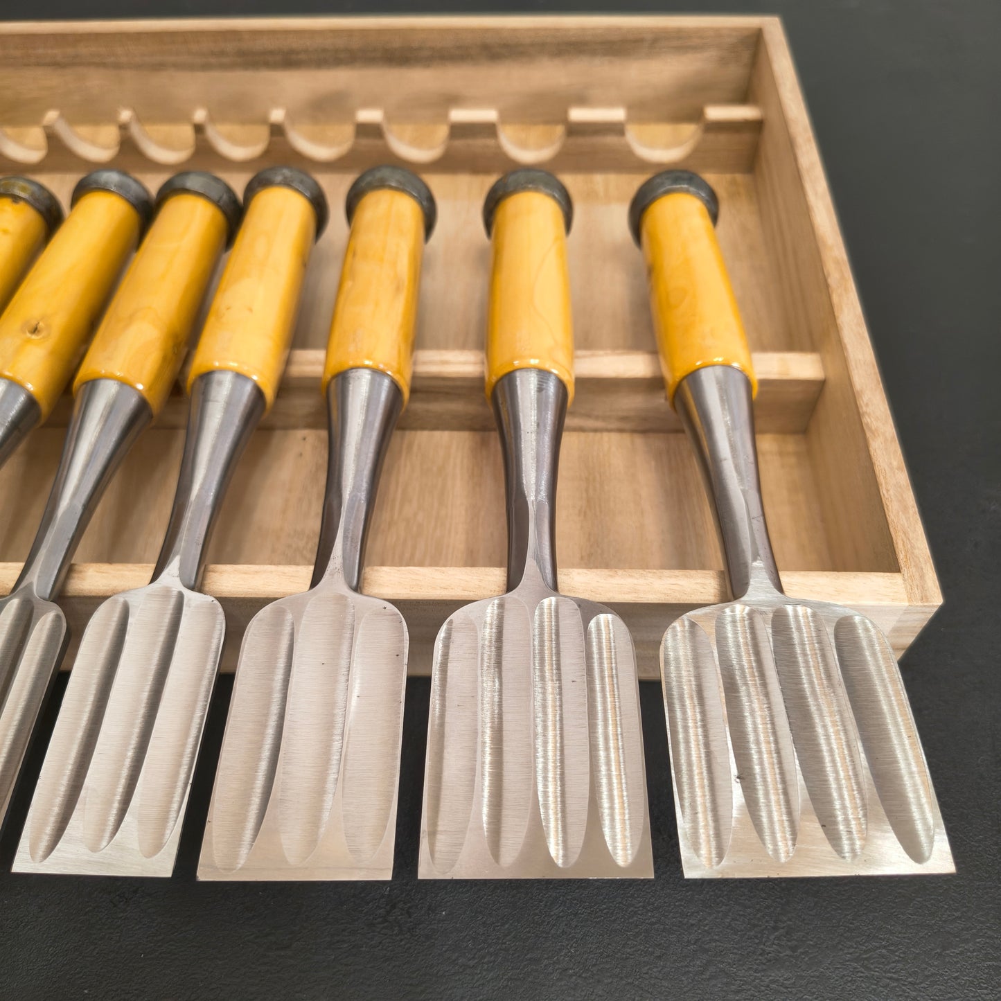 Vintage Chisel Set Mitsunori Yoneyama Oire Nomi 10pcs | Made in Japan | Unused