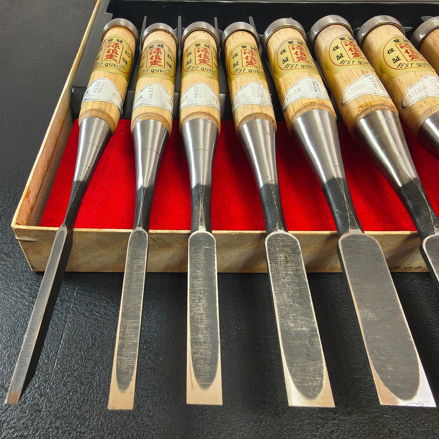 Vintage Chisel Set Minamoto Nobusada Oire Nomi 10pcs | Made in Japan | Unused